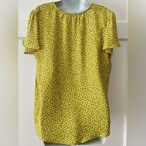 Carolina Belle Montreal Floral Short‎ Sleeve Blouse Size Large - Picture 6 of 13